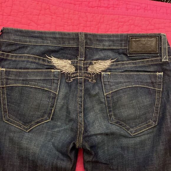 Robin's Jean Dark Blue Denim with Silver Button, size 29 - Picture 6 of 10